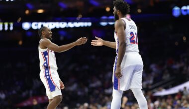 2025-26 Philadelphia 76ers roster before opening night vs. Celtics