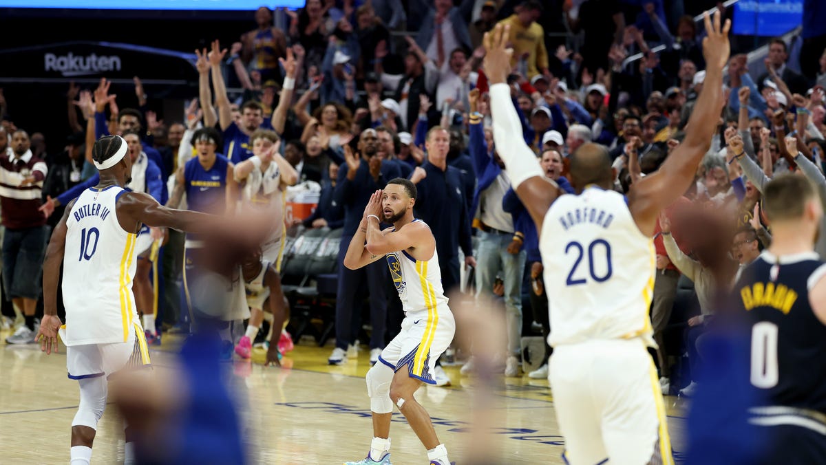 Nuggets vs Warriors, Steph Curry highlights, Aaron Gordon 3-pointers