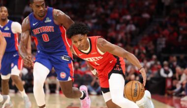 Jalen Duren ejected in Detroit Pistons' game vs Houston Rockets