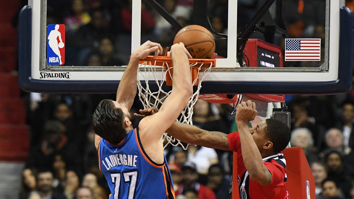 Thunder jersey history No. 77