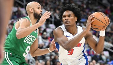 Pistons feed off crowd's energy, power past Celtics in home opener