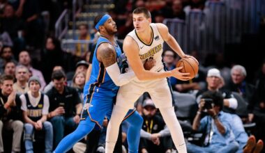 Nikola Jokić and Carmelo Anthony's post-game conversation delighted NBA fans