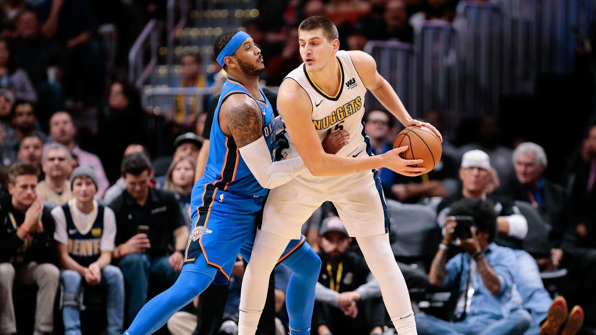 Nikola Jokić and Carmelo Anthony's post-game conversation delighted NBA fans