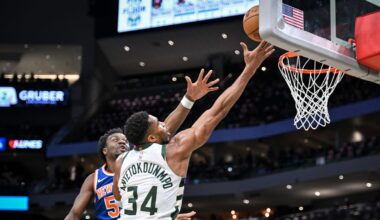 Giannis Antetokounmpo shouts "This is my city!" vs. Knicks