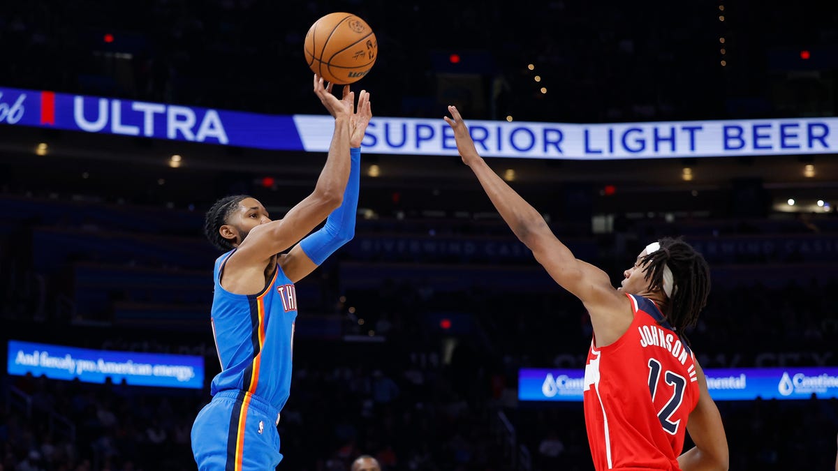 Thunder pull away late in 127-108 win over Wizards