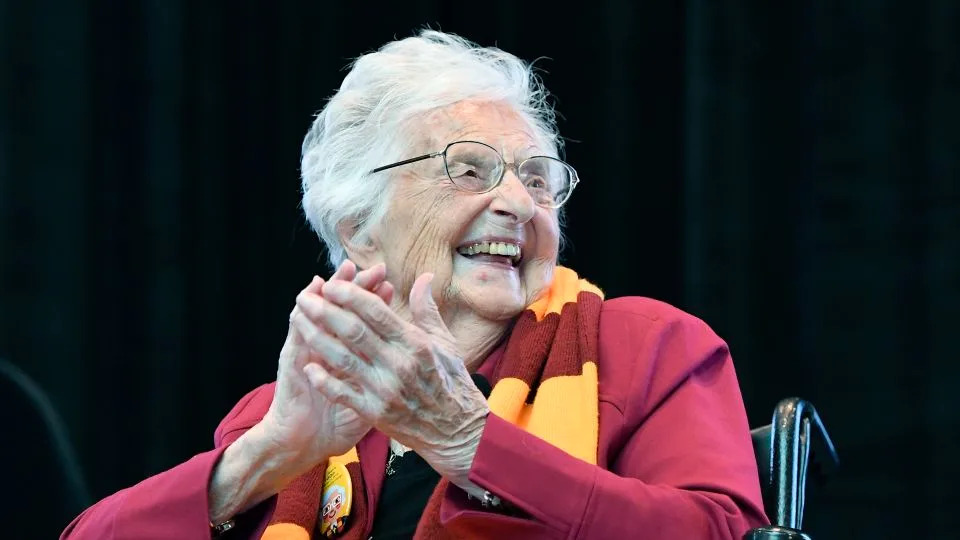 Sister Jean retired from her duties at the university in August due to health reasons. - Quinn Harris/USA Today/Reuters