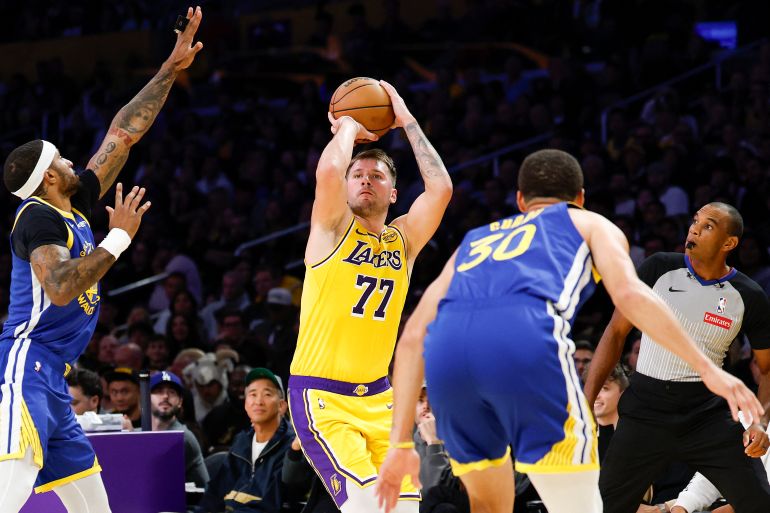 Luka Doncic in action.