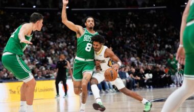 Two newcomers lead way as Celtics blow out Pelicans for first win