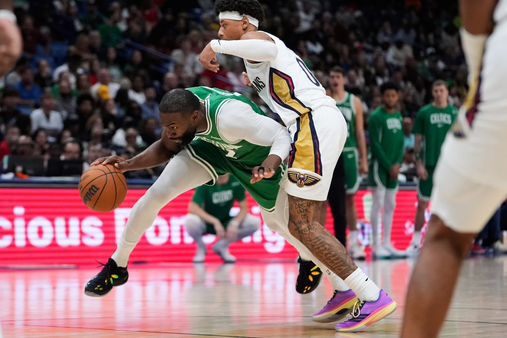 Jaylen Brown asks Celtics fans for patience after first win: 'We lost four All-Stars'