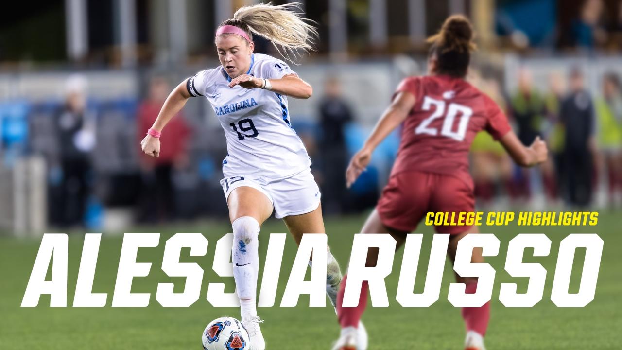Alessia Russo NCAA soccer tournament and College Cup highlights