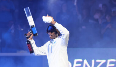 Mark Pope (left) and Jaland Lowe - Chet White, UK Athletics