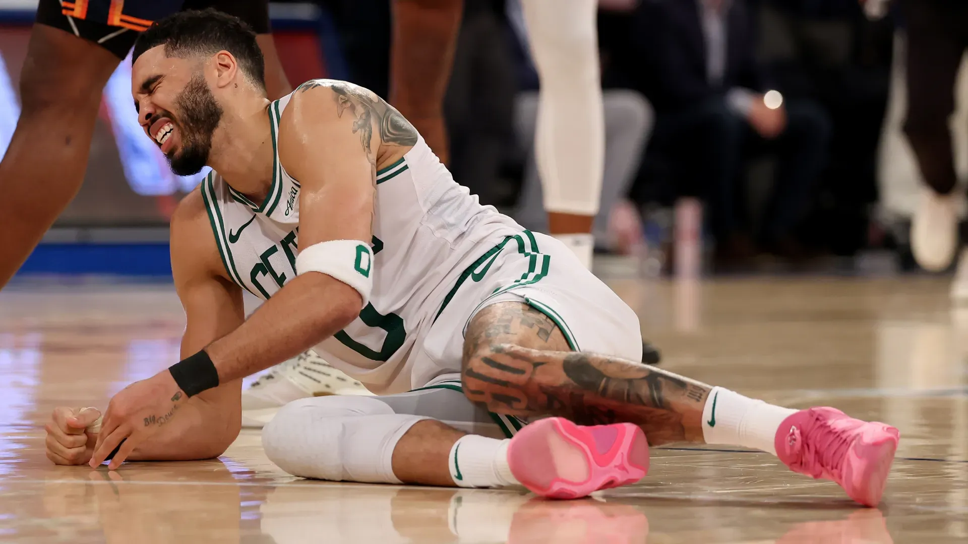 Jayson Tatum during the game against the New York Knicks
