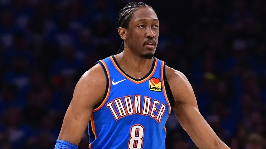 Thunder star Jalen Williams playing against Denver Nuggets