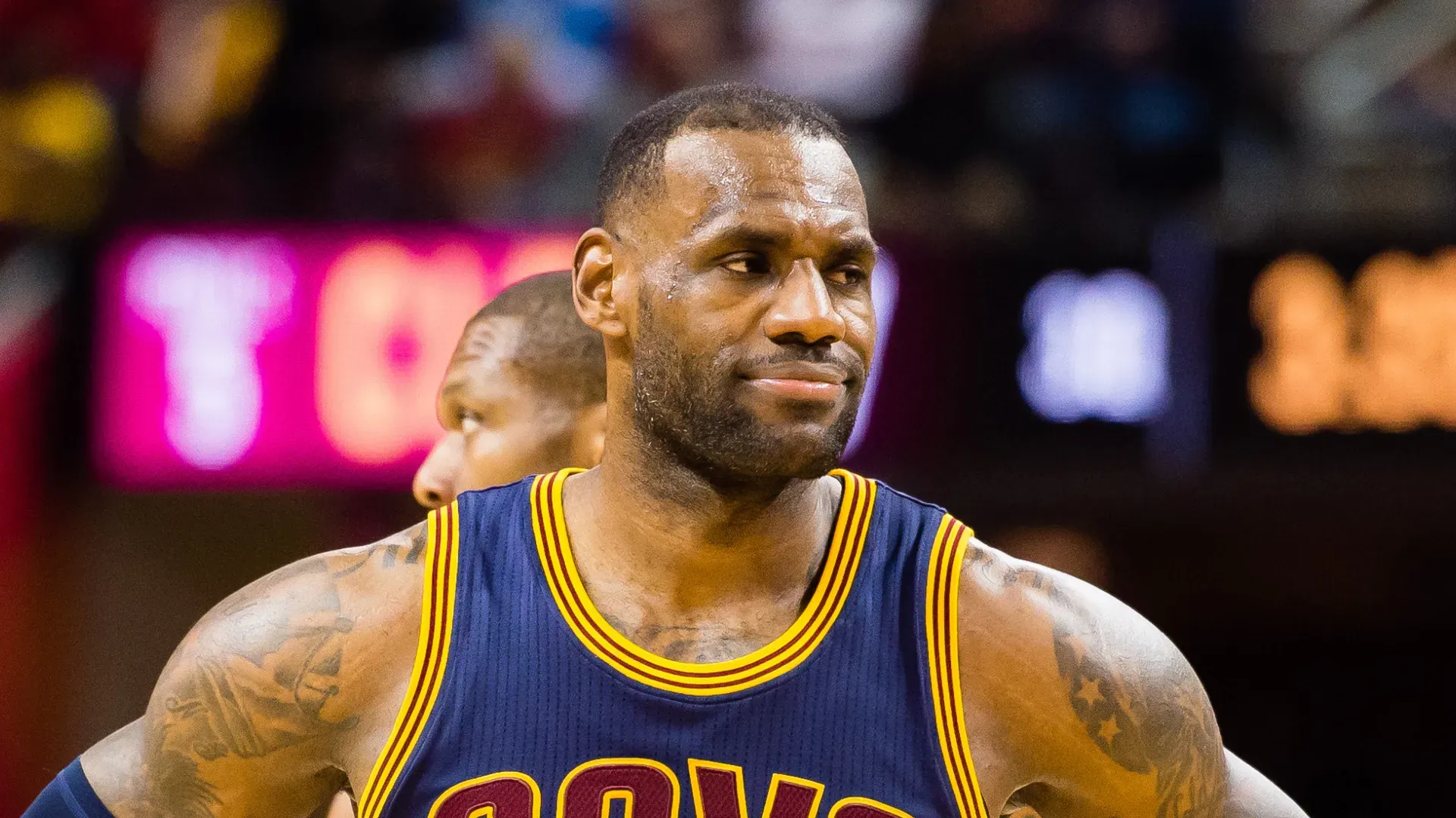 LeBron James during a Cleveland Cavaliers game.
