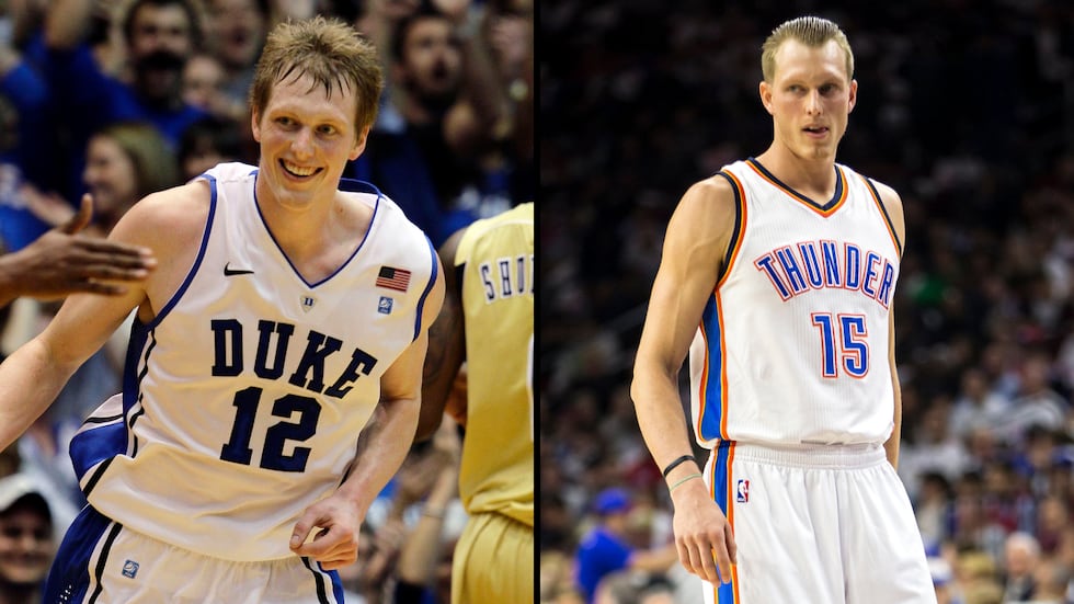 Former Duke basketball star Kyle Singler last played in the NBA for the Oklahoma City Thunder.