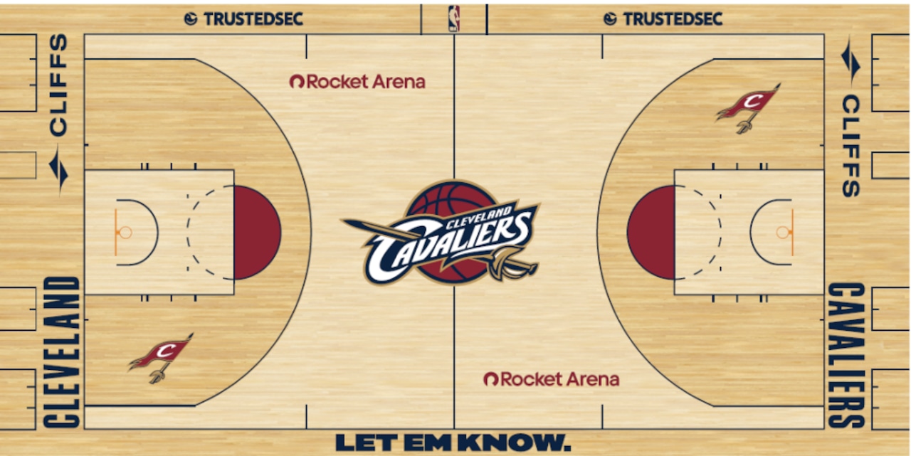 The Cavs unveiled their Classic Edition floor