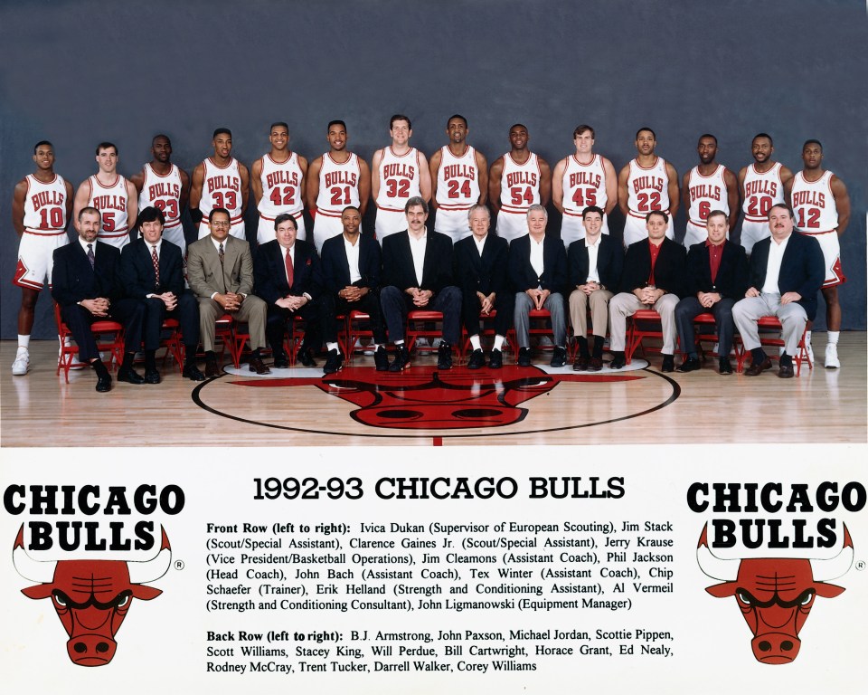 A picture of the 1992-93 NBA Chicago Bulls