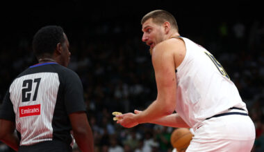 Nikola Jokic is already working NBA refs at camp in demonstrative way