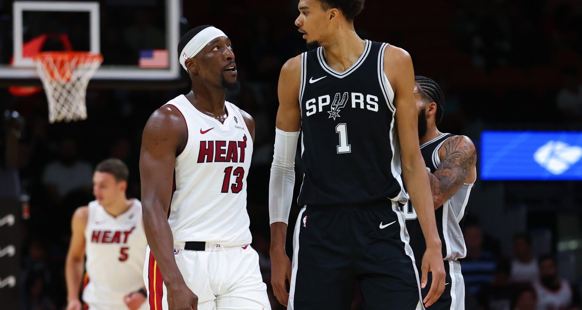 Bam Adebayo shuts down Victor Wembanyama 'generational talent' talk, started by Miami Heat teammate