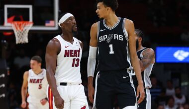 Bam Adebayo shuts down Victor Wembanyama 'generational talent' talk, started by Miami Heat teammate