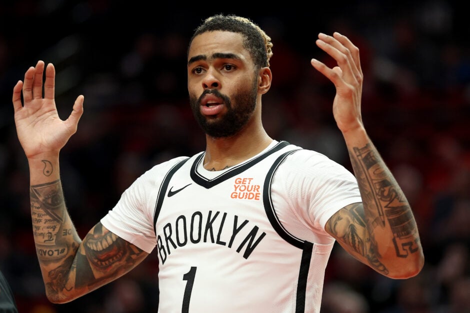D‘Angelo Russell during his time with the Brooklyn Nets