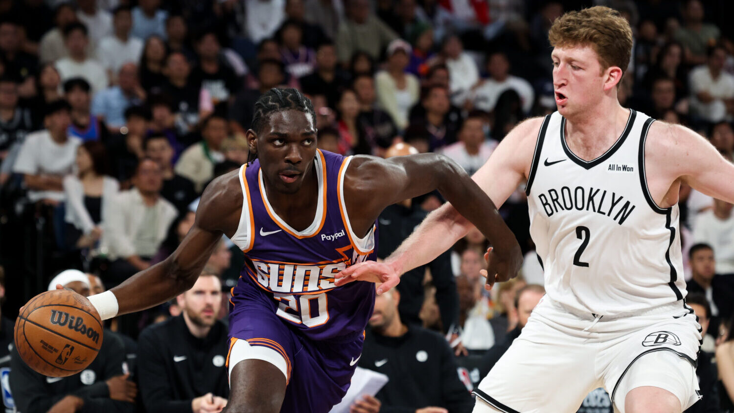 Rasheer Fleming Suns rookie instinct preseason finale Luka deflection...