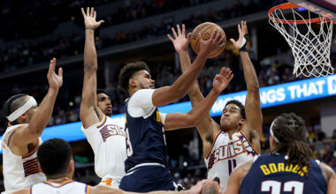 Nuggets pound Suns in home opener, show off complete roster