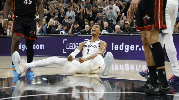 Victor Wembanyama had the best reaction to getting dunked on by Bam Adebayo image
