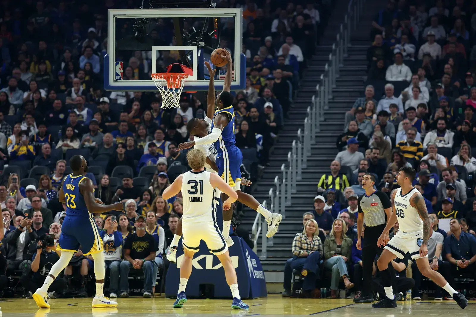 Warriors forward Jonathan Kuminga