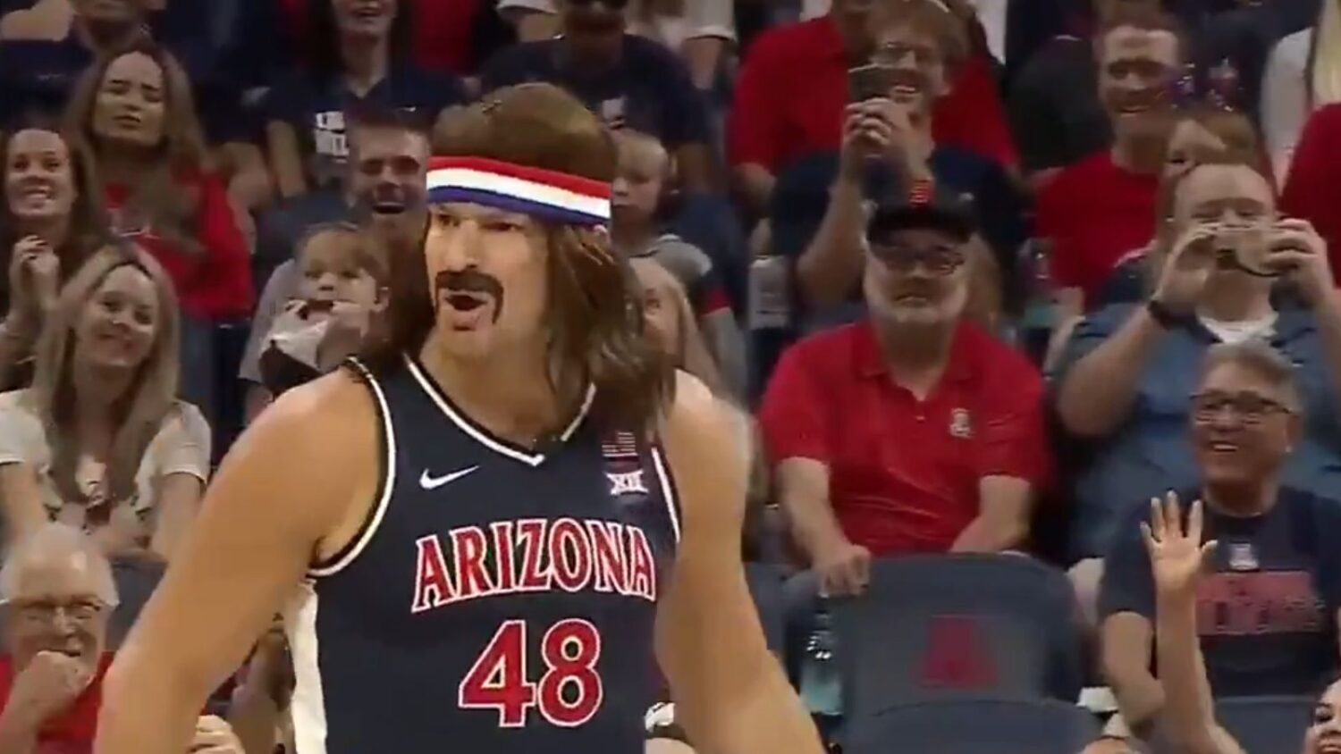 Rob Gronkowski ejected Arizona men's basketball Red and Blue Showcase 2025...