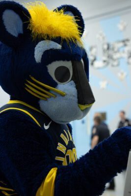 Indiana Pacers players and staff interacting with the community at the event held at Haughville Park in Indianapolis.