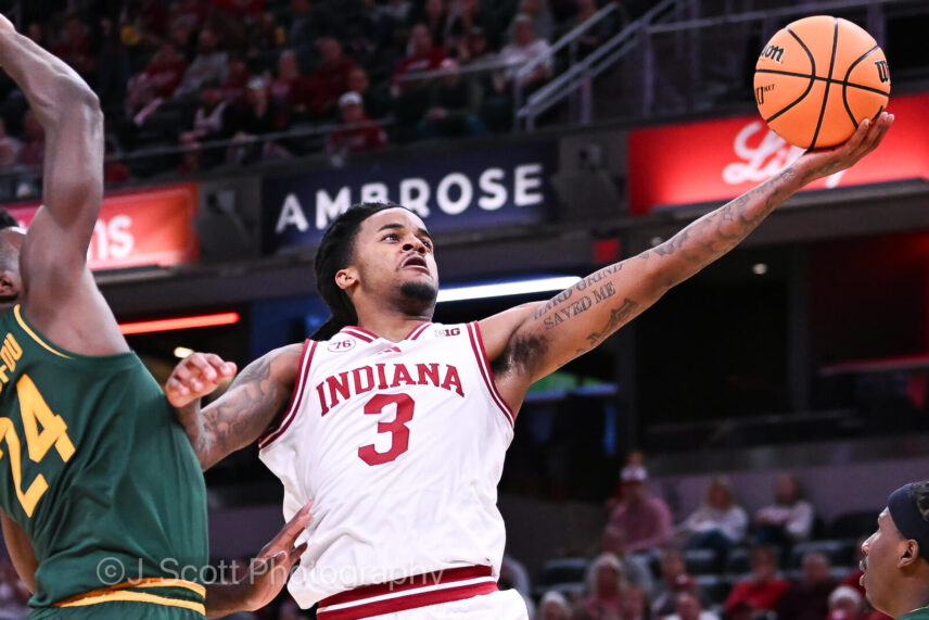 Photos of IU basketball vs. Baylor at Gainbridge Fieldhouse on October 26, 2025.