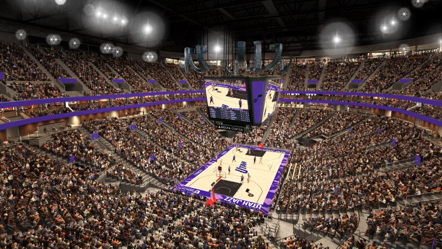 Delta Center mock up of the Utah Jazz for the 2025-26 season...