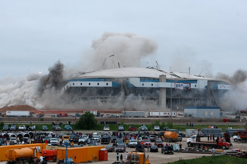 After 38 years, Texas Stadium, home of the Dallas Cowboys, was imploded on Sunday, April 11,...