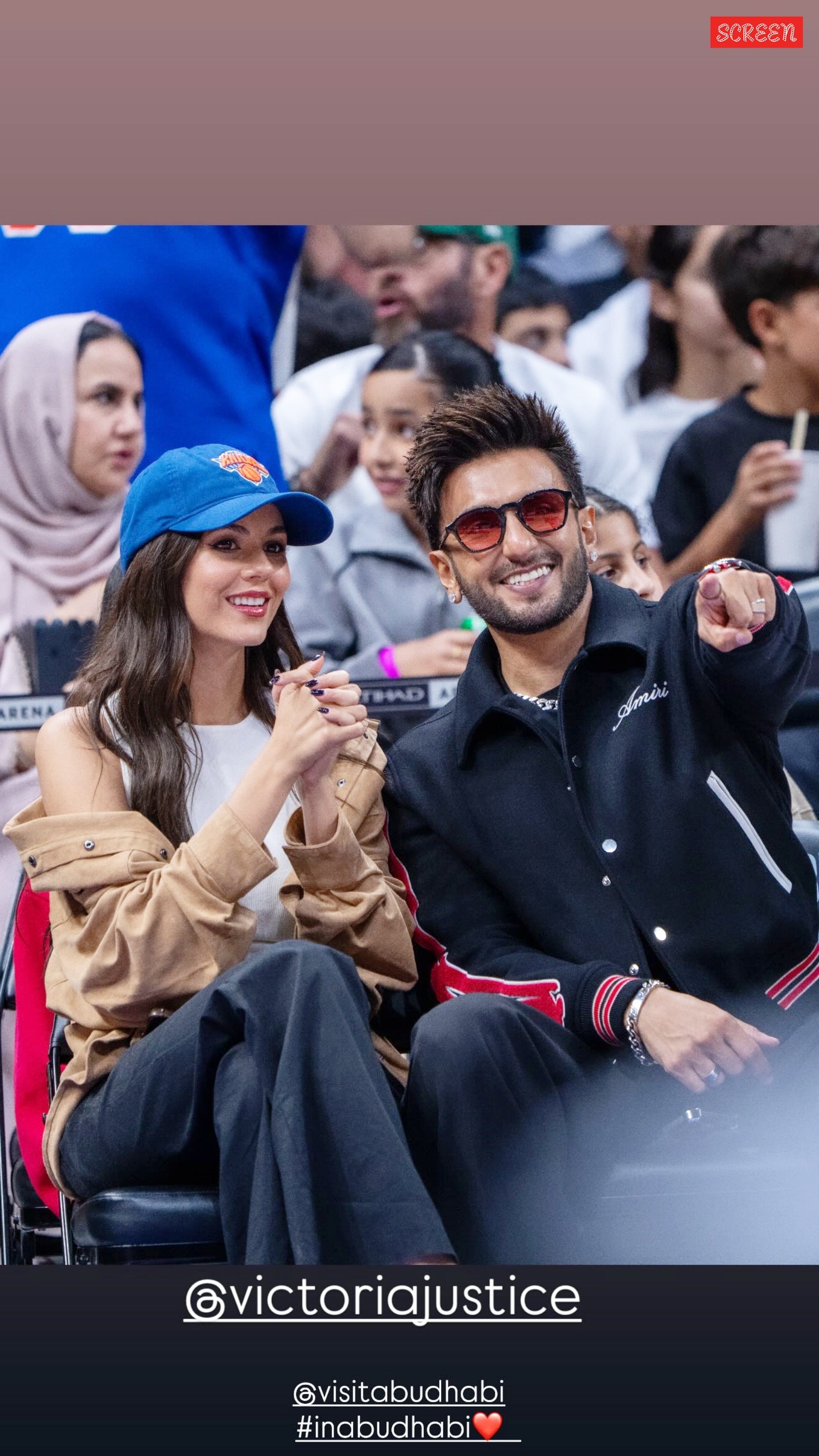 Ranveer Singh hangs at NBA Abu Dhabi 