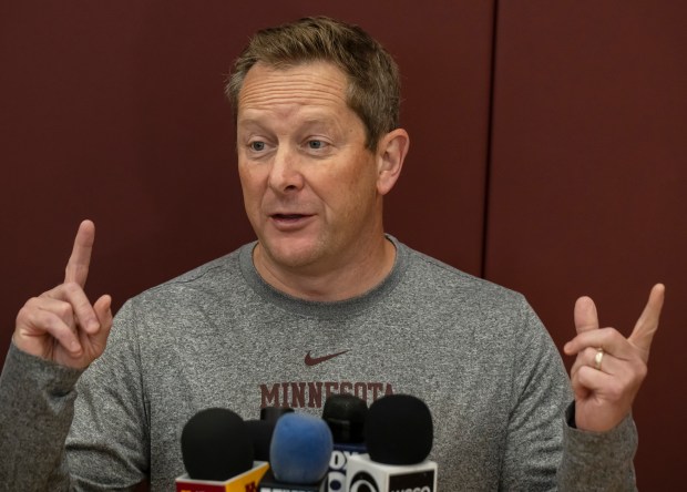 Gophers men's basketball coach Niko Medved.