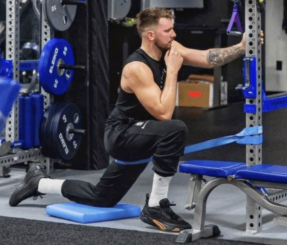 Doncic has been posting workout videos throughout the summer