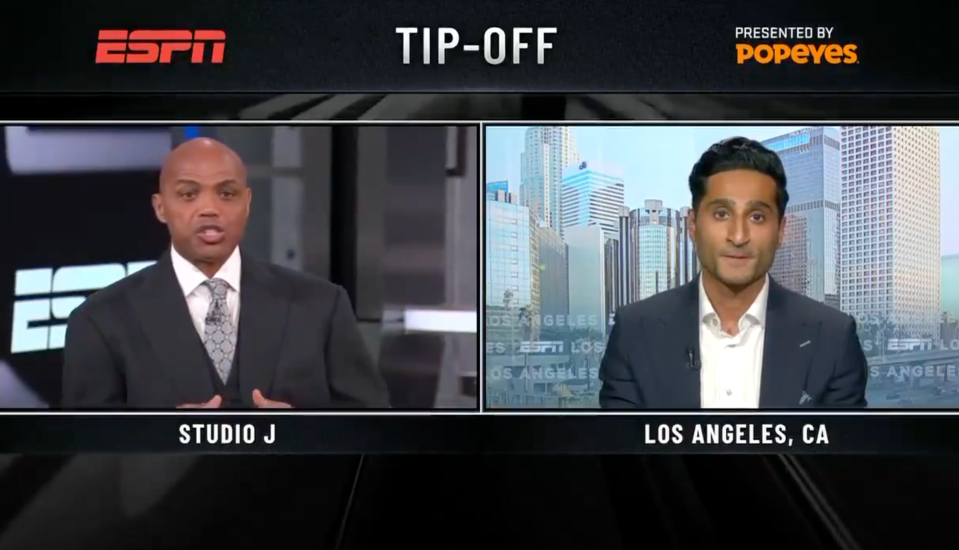 Barkley directly asked Charania if the NBA failed to take proper action