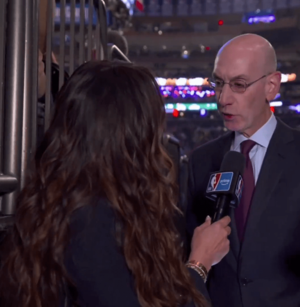 Adam Silver answers questions about the NBA investigating Terry Rozier in 2023 following a massive gambling probe coming to light on Thursday.