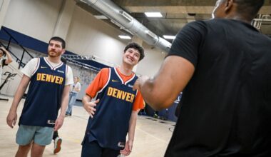 I scrimmaged with Denver media vs. Nuggets coaches and lost by 98