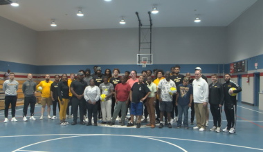 USM men’s basketball team partners with Ellisville State School for camp