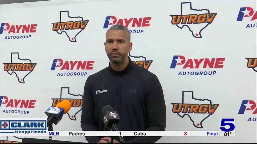 Coach Kahil Fennell talks about UTRGV men