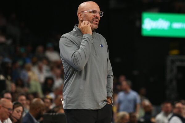 Dallas Mavericks head coach Jason Kidd during the third quarter against the Memphis Grizzlies at FedExForum.