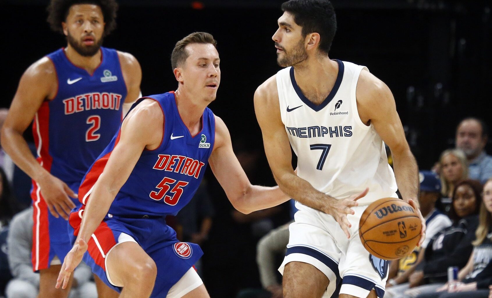 Duncan Robinson of the Detroit Pistons