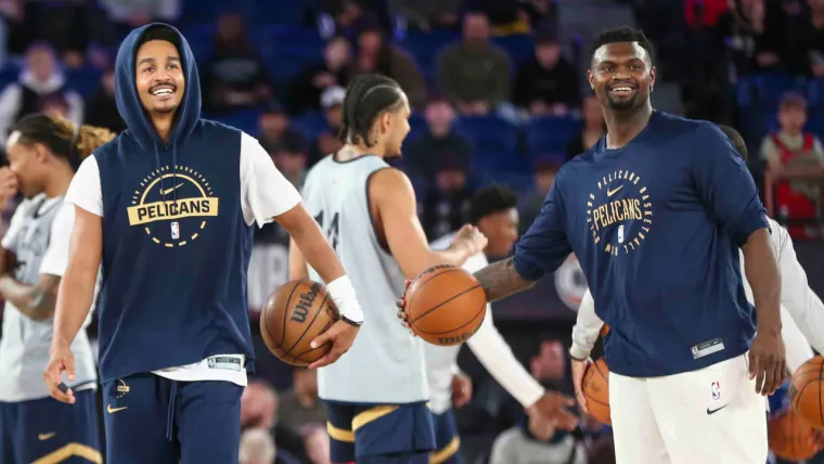 'A lot of explosiveness' - Jordan Poole talks chemistry with Zion Williamson, bringing championship experience to Pelicans image