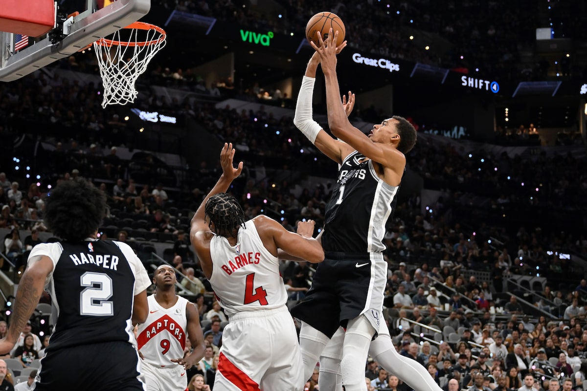 Raptors fall to Wembanyama and Spurs,121-103