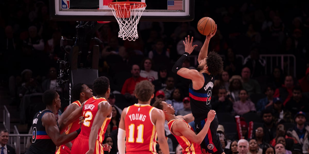 Cade Cunningham scores 29 points to lead Pistons past cold-shooting Hawks
