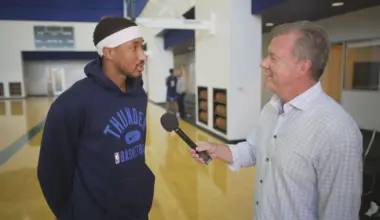 Aaron Wiggins talks Thunder’s championship banner night, Kevin Durant’s return and staying hungry