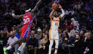 Philadelphia 76ers fall 124-110 to the Atlanta Hawks, guaranteed 5th best odds in NBA draft lottery