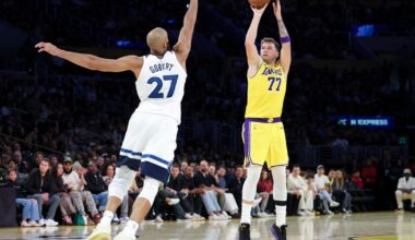Luka Doncic scores 49 to extend his sizzling season start in Lakers' 128-110 win over Timberwolves
